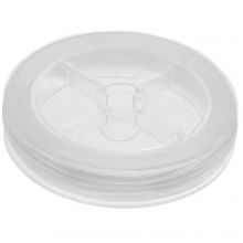 Elastikfaden Rund (1 mm) Transparent (10 Meter) 