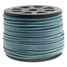 Kunst Wildlederband (3 mm / 1.5 mm) Light Sky Blue (91 Meter)