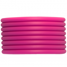 Gummiband hohl (4 mm) Fuchsia (5 Meter)