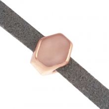 Schieber (Innenmaß 3 x 2 mm) Rosegold (10 Stück)