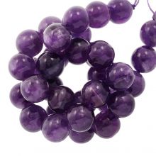 Amethyst Perlen (12 mm) 33 stück