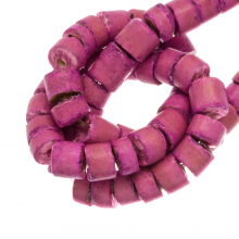 Kokos Perlen (4 - 5 mm) Hot Pink (120 Stück)