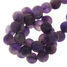 Amethyst Frosted Perlen (4 mm) 85 stück