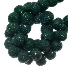 Acrylperlen Strass (4 mm) Pine Green (45 Stück)