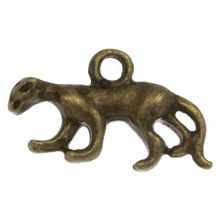 Charm Panther (11 x 3,5 mm) Bronze (25 Stück)