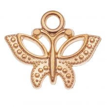 Charm Schmetterling (19 x 15 mm) Gold (25 Stück)