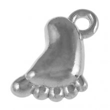 Charm Fuß (13 x 9 mm) Altsilber (25 Stück)