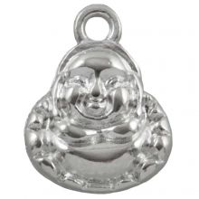 Charm Buddha (14 x 10 mm) Altsilber (25 Stück)