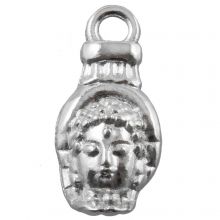 Charm Buddha (18 x 8 mm) Altsilber (25 Stück)