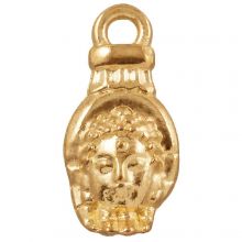 Charm Buddha (18 x 8 mm) Gold (25 Stück)