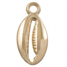 Charm Kauri Muschel (15 x 9 mm) Gold (25 Stück)