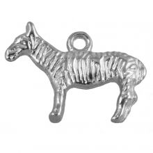 Charm Tiger (22 x 16 mm) Altsilber (10 Stück)