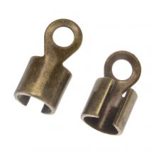 Kordelklemme (10 x 5 mm) Bronze (10 Stück)