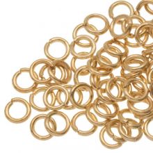 Biegeringe (6 x 1.2 mm) Gold (100 Stück)