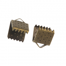 Bandklemme (6 mm) Alt Bronze (20 Stück)