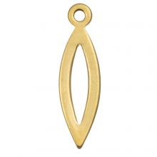 Edelstahl Charm Auge (19.5 x 5.5 mm) Gold (25 Stück)