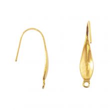 Edelstahl Ohrhänger (21 x 4.5 mm) Gold (10 Stück)